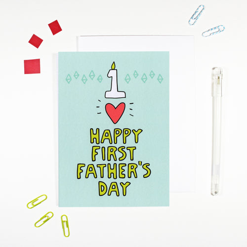 First Father's Day Card by Angela Chick