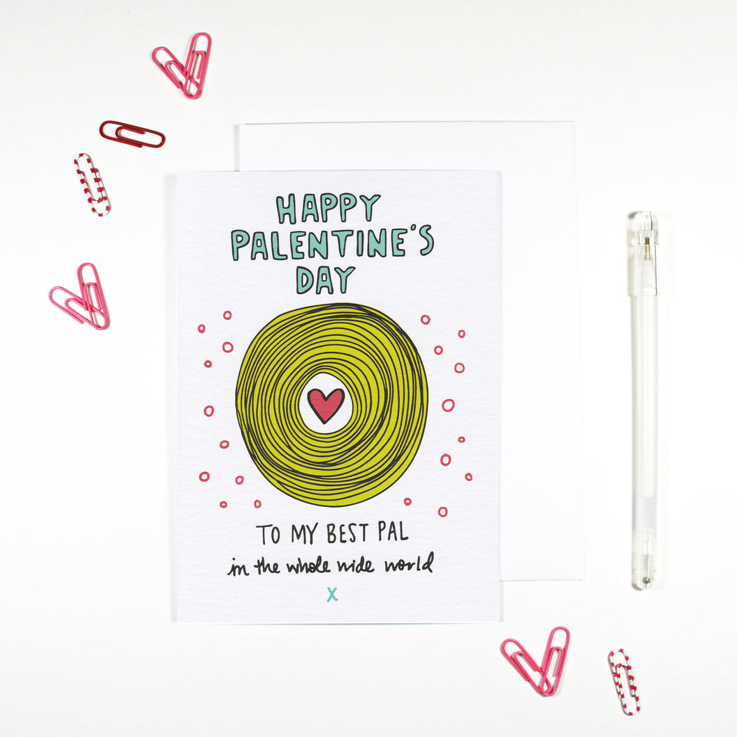 Happy Palentine's Day Best Pal Card by Angela Chick