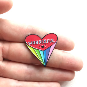 Wonderful Heart Pin