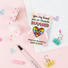 Rainbow Diamond Heart Enamel Pin