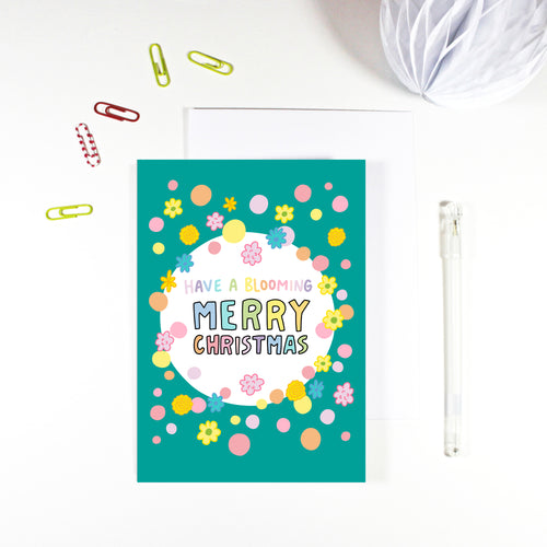 Blooming Merry Christmas Card
