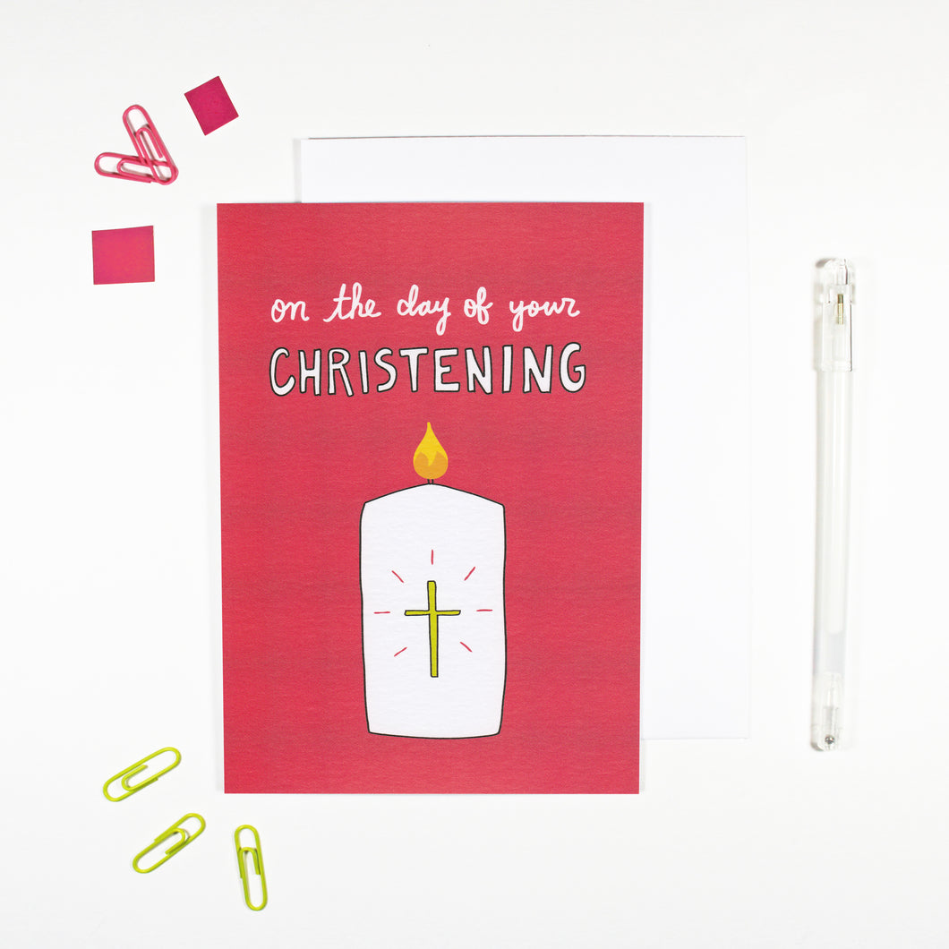 Christening Card by Angela Chick
