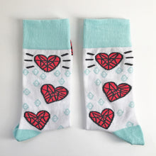 Diamond Heart Socks