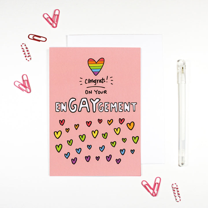 EnGAYgement Gay Engagement Card by Angela Chick