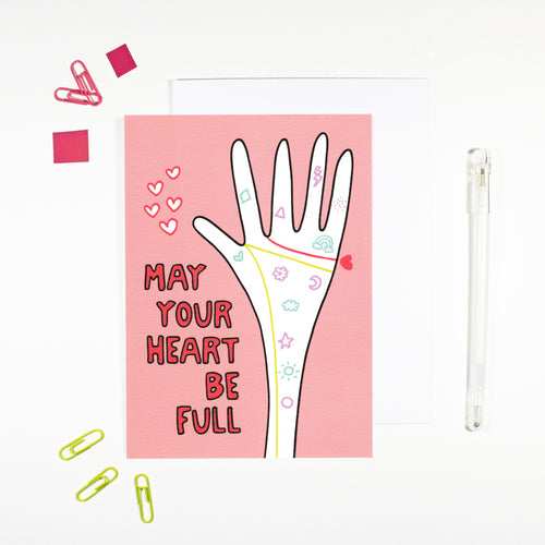 Full Heart Palmistry Card by Angela Chick
