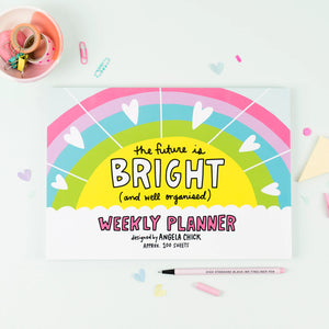 IMPERFECT The Future is Bright Weekly Planner Notepad SECONDS