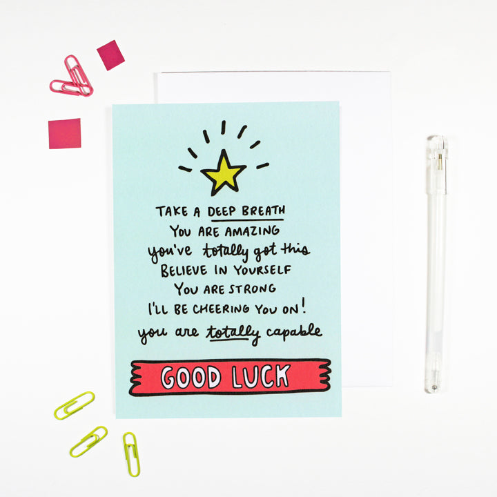 Good Luck Card by Angela Chick