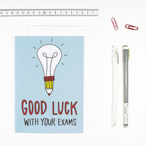 Good Luck With Your Exams Card by Angela Chick