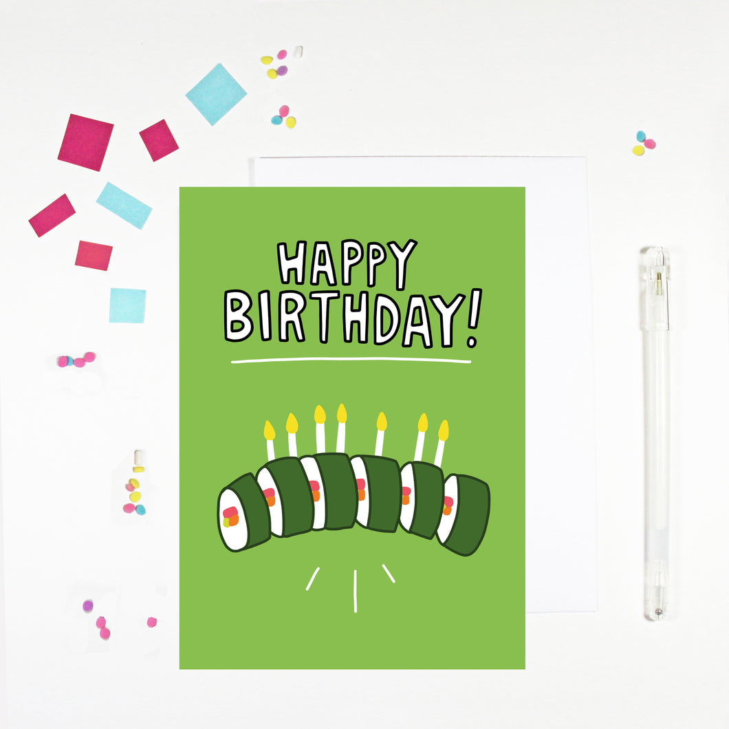 Happy Birthday Sushi Birthday Card