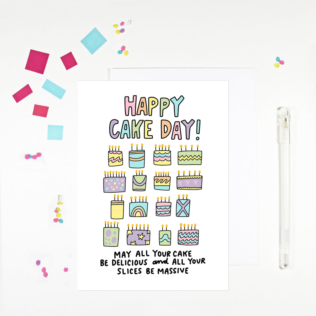 Happy Cake Day Birthday Card