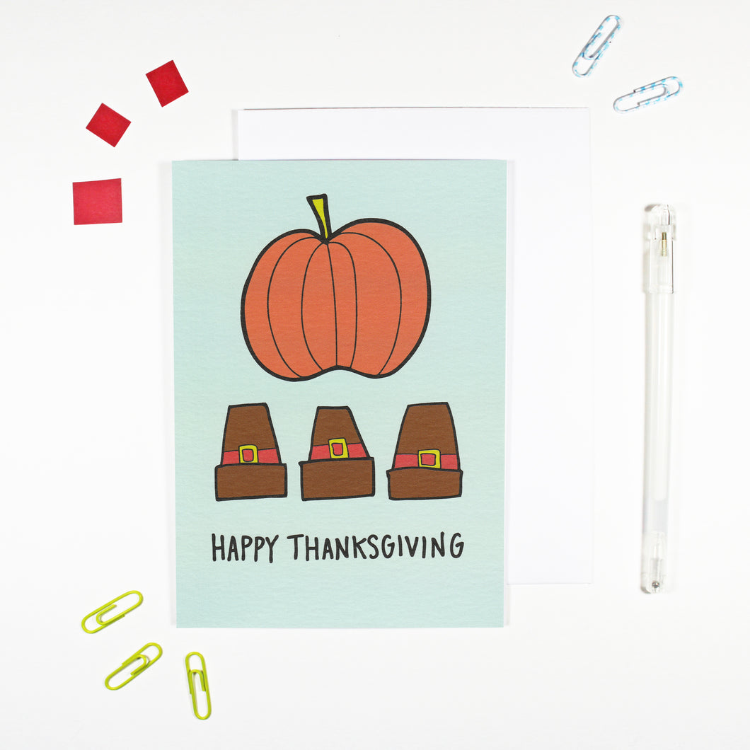 Happy Thanksgiving Card by Angela Chick