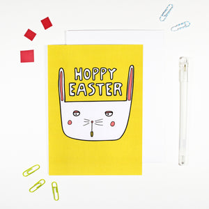 Hoppy Easter Bunny Card by Angela Chick