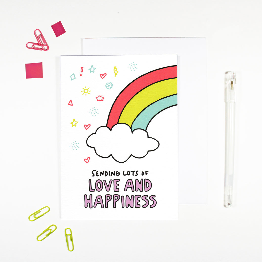 Love and Happiness Card by Angela Chick