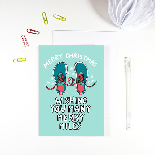 Merry Miles Running Christmas Card