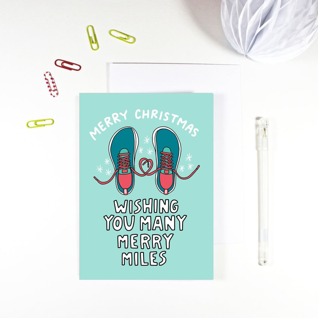 Merry Miles Running Christmas Card