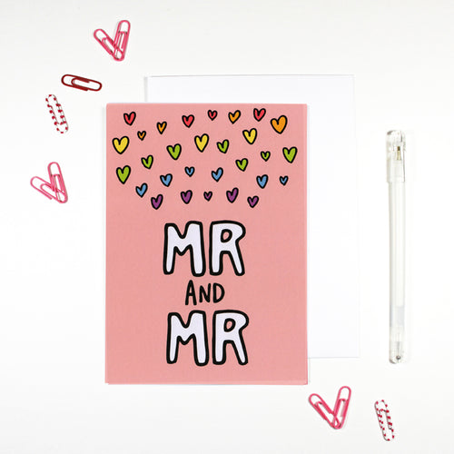Mr and Mr Gay Marriage Card by Angela Chick
