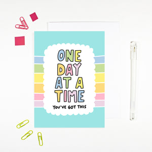 One Day At A Time Recovery Card