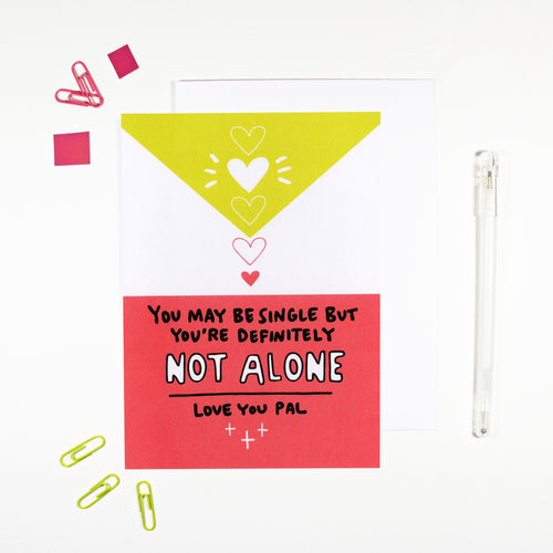 Single Not Alone Card for Single Friend by Angela Chick