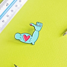 Stay Strong Encouragement Enamel Pin by Angela Chick