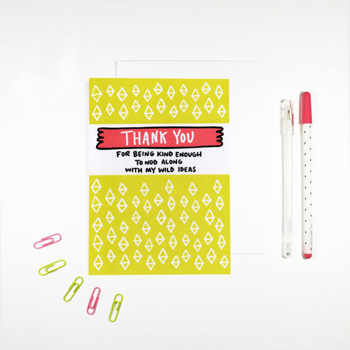 Thank You For Being Kind Card by Angela Chick