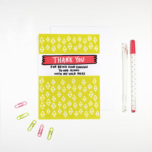 Thank You For Being Kind Card by Angela Chick