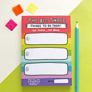 IMPERFECT The Big Three Notepad SECONDS