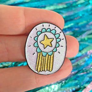 Gold Star Pin by Angela Chick