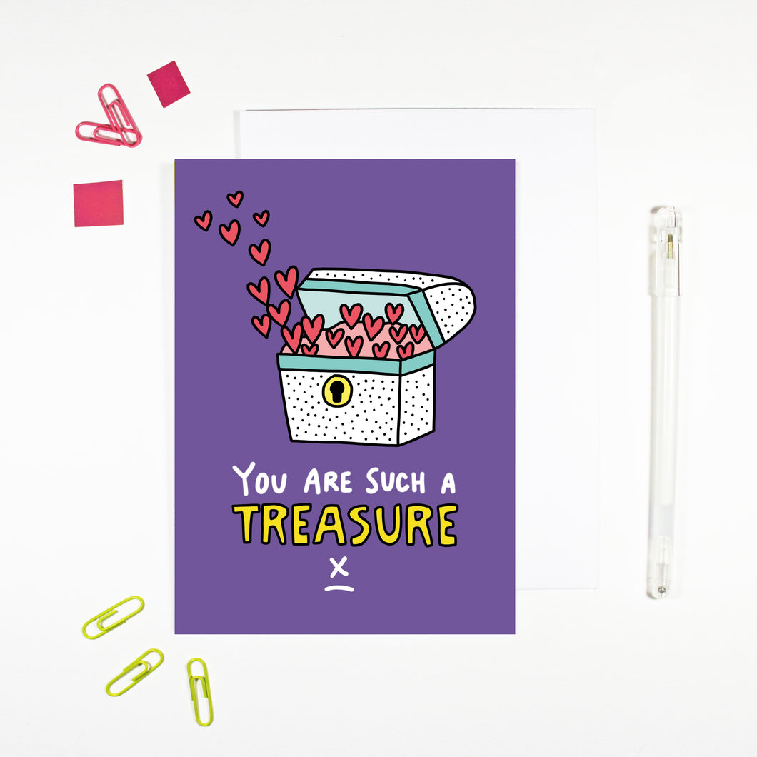 You Are Such A Treasure Card by Angela Chick